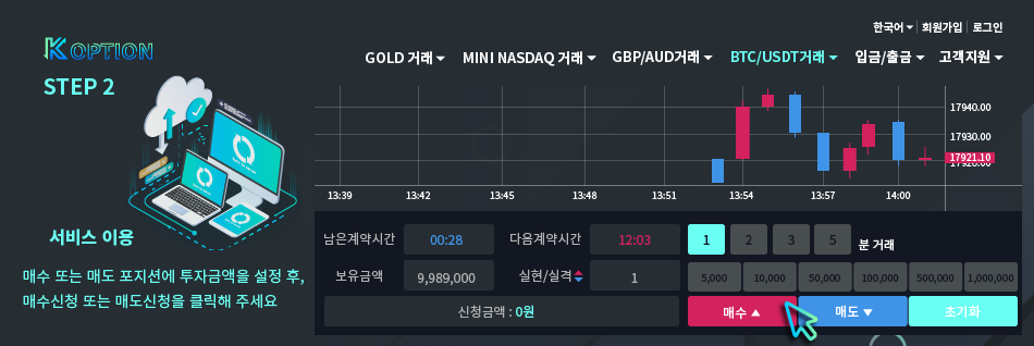 서비스 이용 STEP2